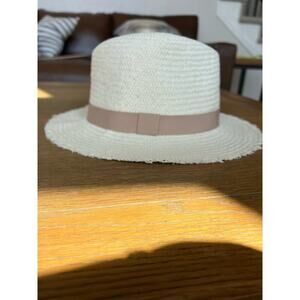 Hatattack Classic Travel Hat Fedora Straw New In Plastic With Tags